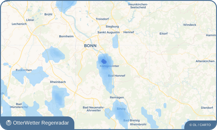 OtterWetter Regenradar-Widget Königswinter