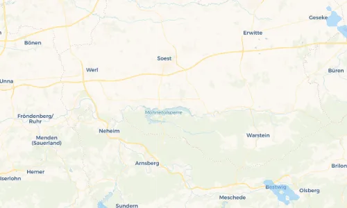 Regenradar Vorschaubild - Aktuelle Niederschläge in Körbecke und Umgebung