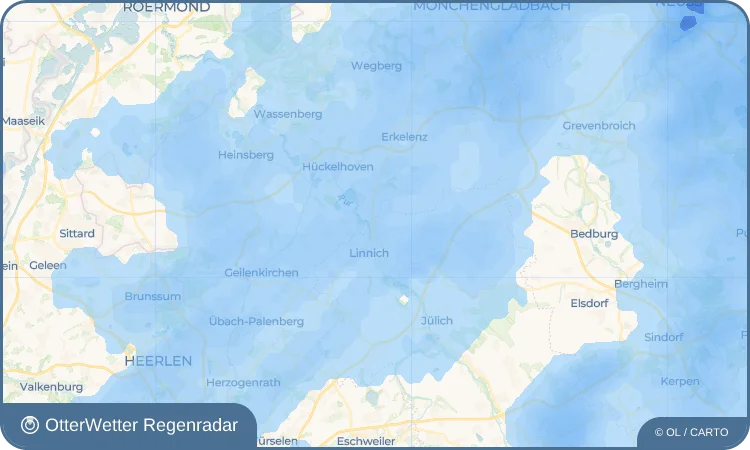 Wetter-Widget-Vorschau mit Vorhersagedaten für Körrenzig