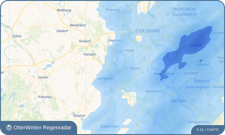 OtterWetter Regenradar-Widget Köttingen