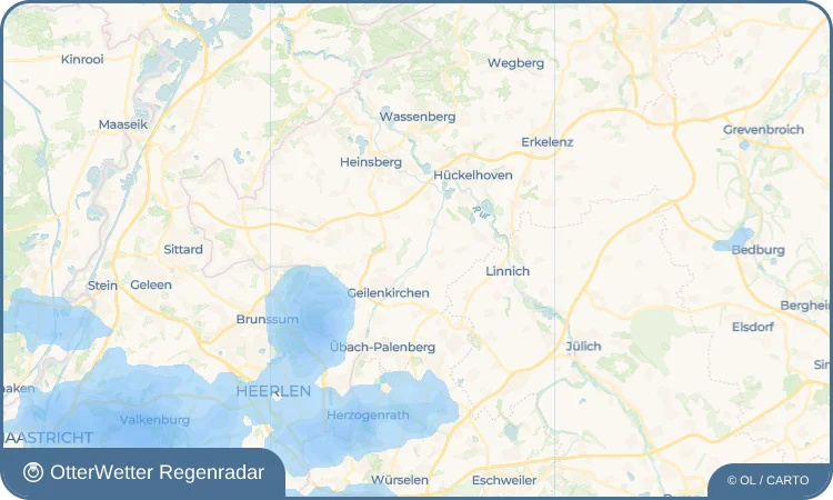 Widget-Vorschau für Kogenbroich Wetter-Widget-Vorschau mit Vorhersagedaten für Kogenbroich