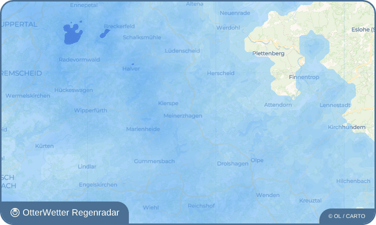 OtterWetter Regenradar-Widget Kohlberg