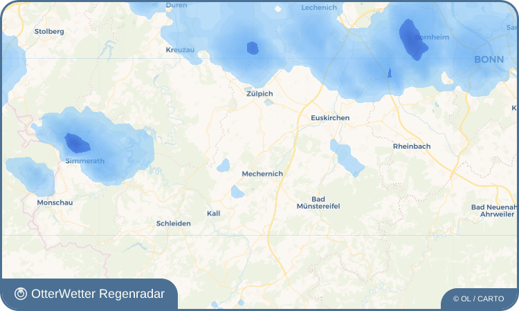 OtterWetter Regenradar-Widget Kommern