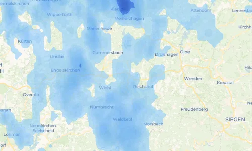 Regenradar Vorschaubild - Aktuelle Niederschläge in Komp und Umgebung