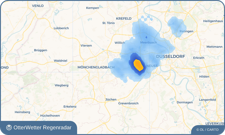 OtterWetter Regenradar-Widget Korschenbroich