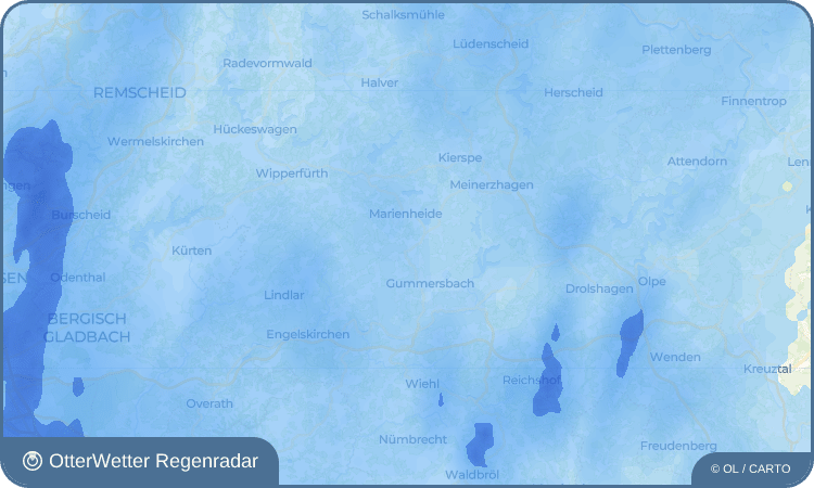 OtterWetter Regenradar-Widget Kotthauserhöhe