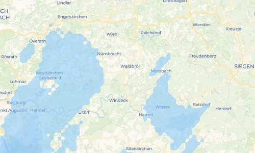 Regenradar Vorschaubild - Aktuelle Niederschläge in Krahwinkel und Umgebung