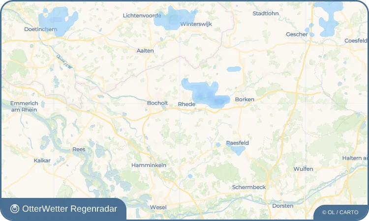 Widget-Vorschau für Krechting Wetter-Widget-Vorschau mit Vorhersagedaten für Krechting