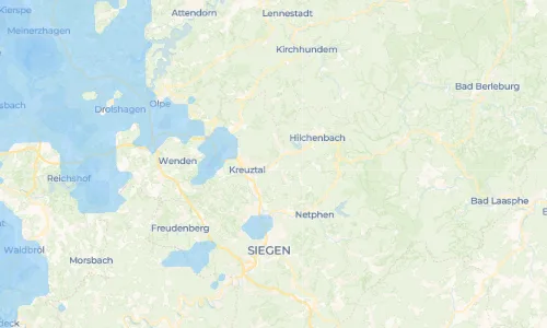 Regenradar Vorschaubild - Aktuelle Niederschläge in Kredenbach und Umgebung
