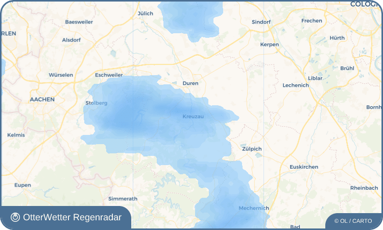 OtterWetter Regenradar-Widget Kreuzau