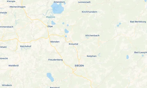 Regenradar Vorschaubild - Aktuelle Niederschläge in Kreuztal und Umgebung
