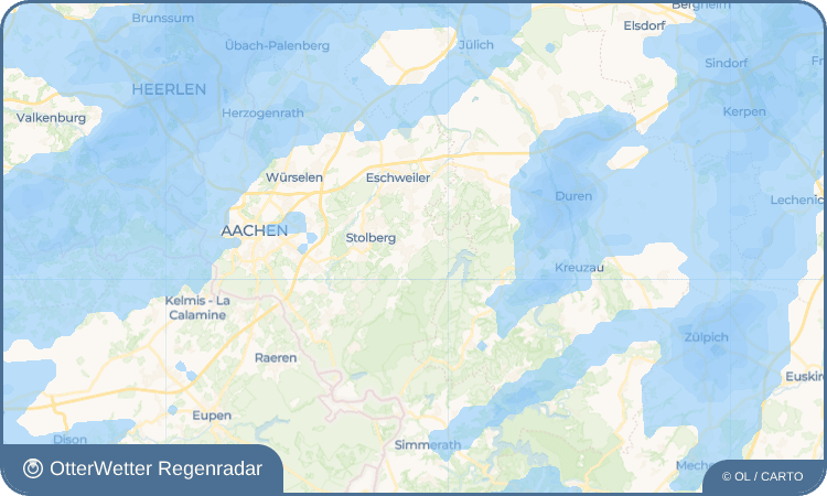 OtterWetter Regenradar-Widget Krewinkel