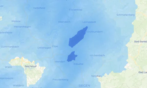 Regenradar Vorschaubild - Aktuelle Niederschläge in Kruberg und Umgebung