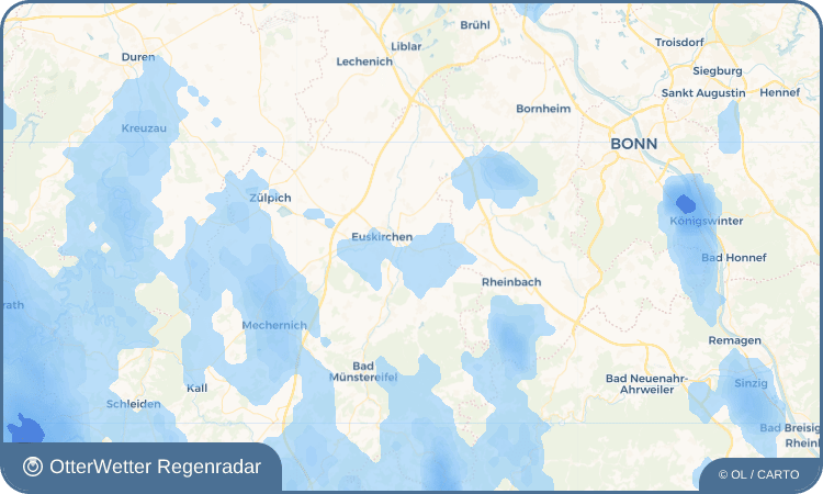 OtterWetter Regenradar-Widget Kuchenheim