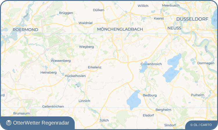 OtterWetter Regenradar-Widget Kuckum