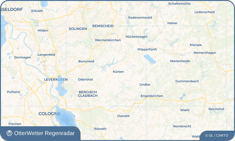 OtterWetter Regenradar-Widget Kürten