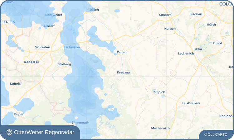 Widget-Vorschau für Kufferath Wetter-Widget-Vorschau mit Vorhersagedaten für Kufferath