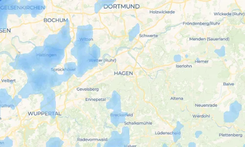 Regenradar Vorschaubild - Aktuelle Niederschläge in Kunstquartier und Umgebung