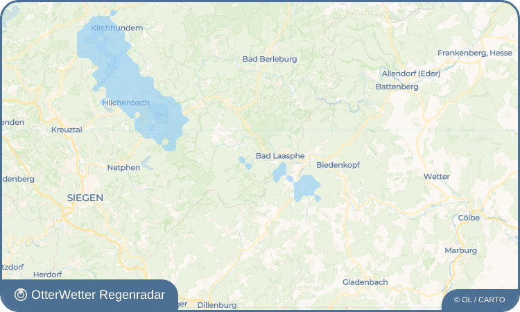 OtterWetter Regenradar-Widget Laaspherhütte