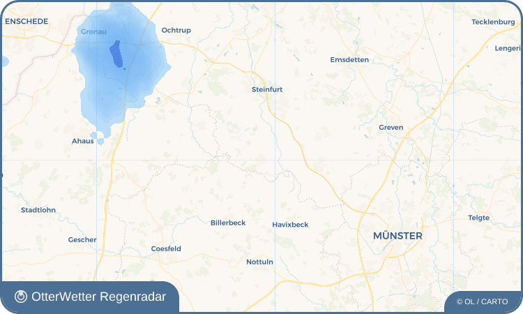 OtterWetter Regenradar-Widget Laer