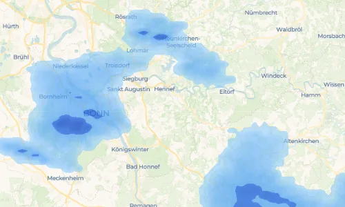 Regenradar Vorschaubild - Aktuelle Niederschläge in Lanzenbach und Umgebung