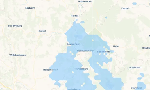 Regenradar-Vorschau: aktuelle Niederschläge in Lauenförde und Umgebung