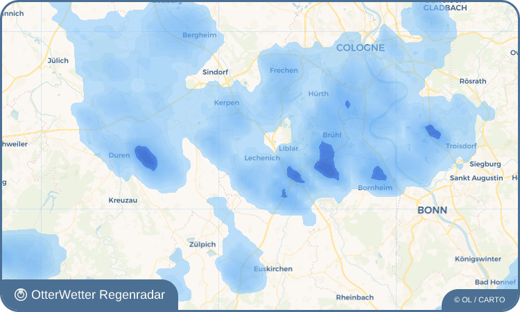 OtterWetter Regenradar-Widget Lechenich