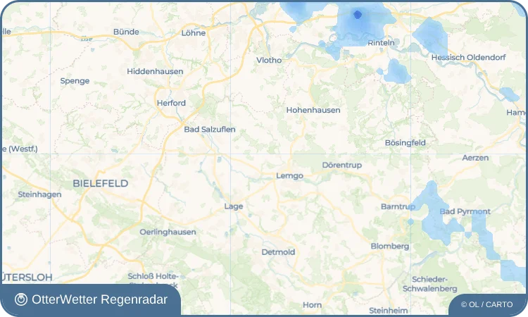 Widget-Vorschau für Leese Wetter-Widget-Vorschau mit Vorhersagedaten für Leese