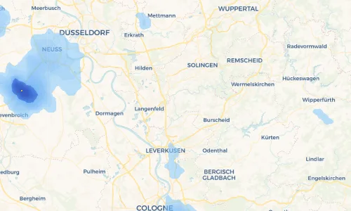 Regenradar Vorschaubild - Aktuelle Niederschläge in Leichlingen und Umgebung