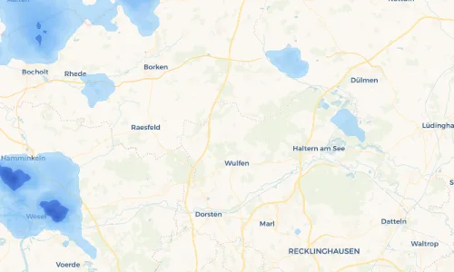 Regenradar Vorschaubild - Aktuelle Niederschläge in Lembeck und Umgebung