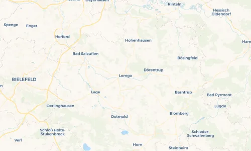 Regenradar Vorschaubild - Aktuelle Niederschläge in Lemgo und Umgebung