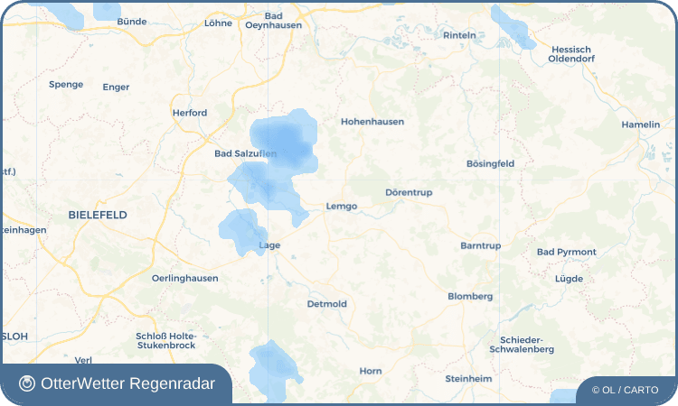 OtterWetter Regenradar-Widget Lemgo