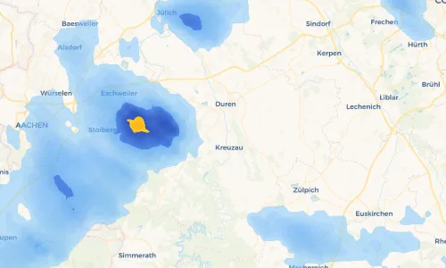 Regenradar Vorschaubild - Aktuelle Niederschläge in Lendersdorf und Umgebung