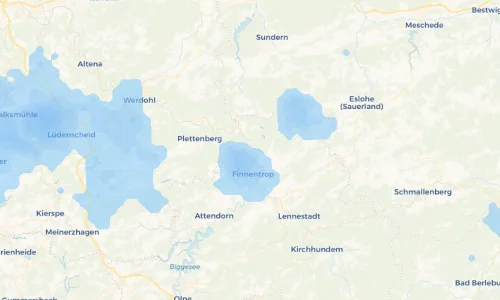 Regenradar Vorschaubild - Aktuelle Niederschläge in Lenhausen und Umgebung