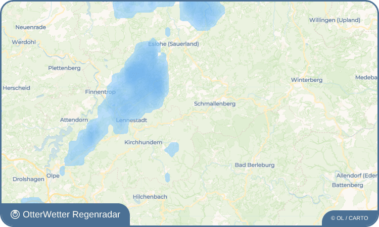 OtterWetter Regenradar-Widget Lenne