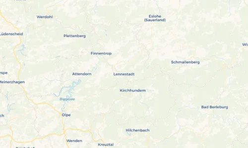 Regenradar Vorschaubild - Aktuelle Niederschläge in Lennestadt und Umgebung