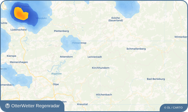 OtterWetter Regenradar-Widget Lennestadt