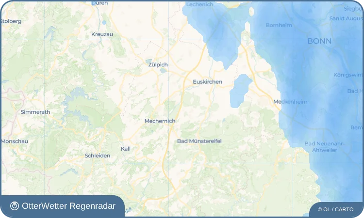 Wetter-Widget-Vorschau mit Vorhersagedaten für Lessenich
