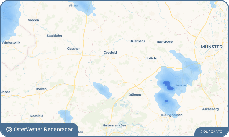 Widget-Vorschau für Lette Wetter-Widget-Vorschau mit Vorhersagedaten für Lette