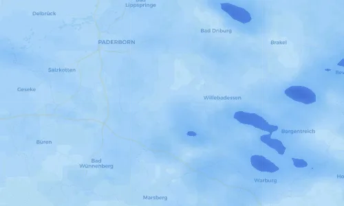 Regenradar Vorschaubild - Aktuelle Niederschläge in Lichtenau und Umgebung