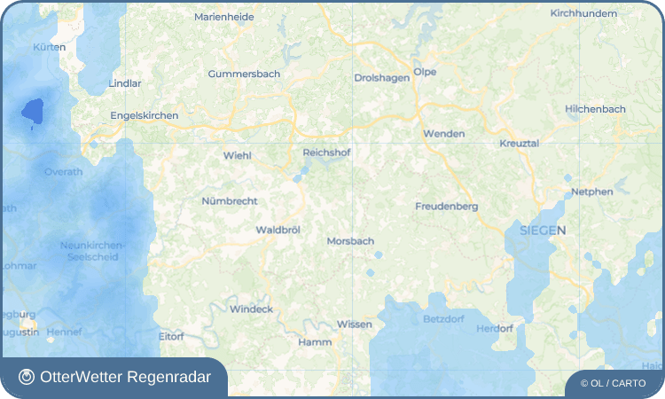 Widget-Vorschau für Lichtenberg Wetter-Widget-Vorschau mit Vorhersagedaten für Lichtenberg