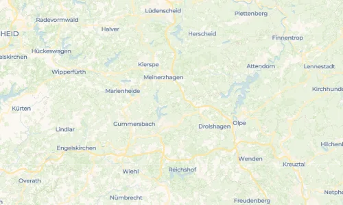 Regenradar Vorschaubild - Aktuelle Niederschläge in Lieberhausen und Umgebung