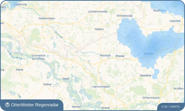Wetter-Widget-Vorschau mit Vorhersagedaten für Liedern