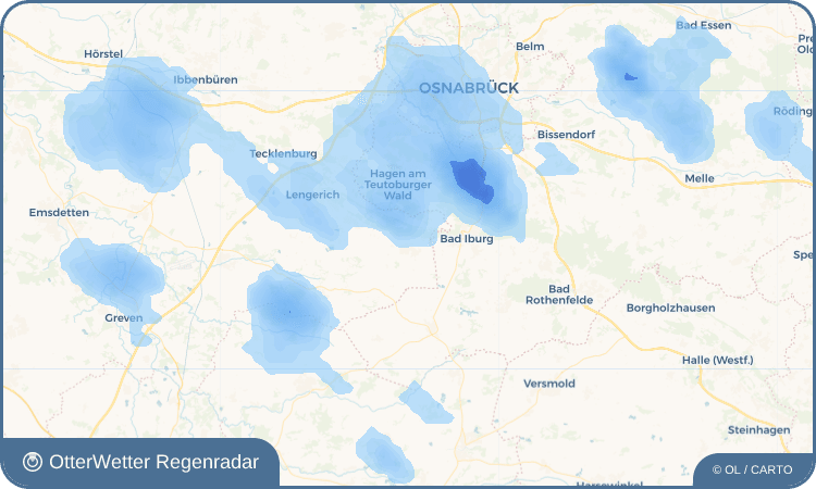OtterWetter Regenradar-Widget Lienen