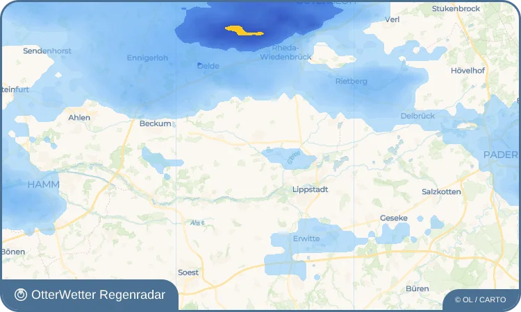 Widget-Vorschau für Liesborn Wetter-Widget-Vorschau mit Vorhersagedaten für Liesborn