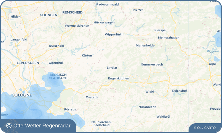 OtterWetter Regenradar-Widget Lindlar