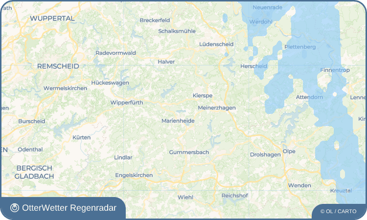 OtterWetter Regenradar-Widget Linge