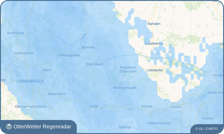 OtterWetter Regenradar-Widget Lintorf