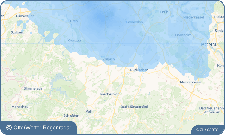 OtterWetter Regenradar-Widget Linzenich