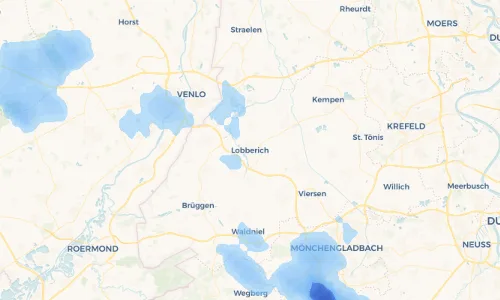 Regenradar Vorschaubild - Aktuelle Niederschläge in Lobberich und Umgebung